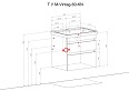 Тумба Вінтаж консольна 60 см з умивальником Frame (севілья) - Зображення №18