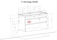 Тумба Вінтаж консольная 100 см з умивальником Frame (Аліканте) - Зображення №17