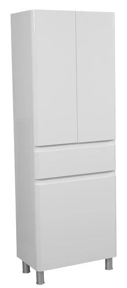 Пенал Акцент 60 см білий з кошиком для білизни - Зображення №2