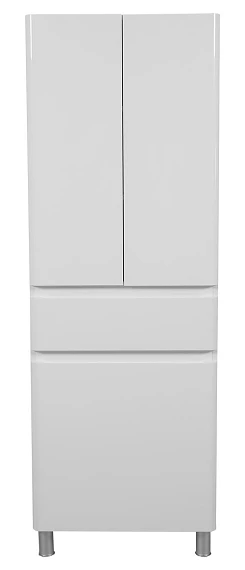 Пенал Акцент 60 см білий з кошиком для білизни - Зображення №3