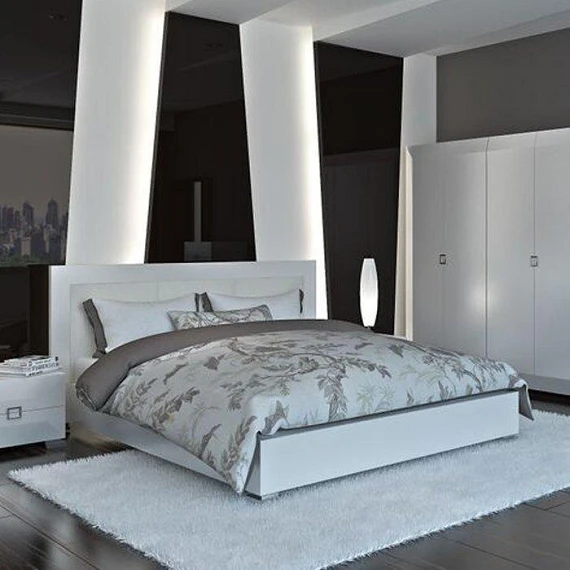 Кровать Карат 1800 White Glosse С Подъемным Механизмом - Изображение №3