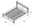 Ліжко 1600 (1-5) без ламелі Б'янка - Зображення №9