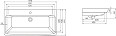 Тумба Америна консольная 100 см (Каштан) с умывальником Arica - Изображение №18