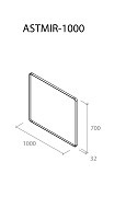 Зеркало Астрид серый - Изображение №5