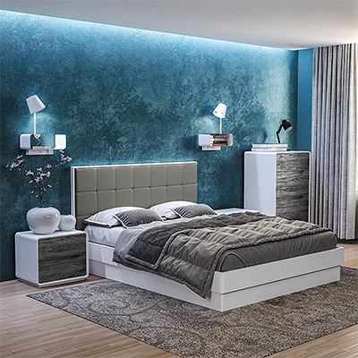 Ліжко Астрід 1600 с підйомним механізмом сірий - Зображення №3