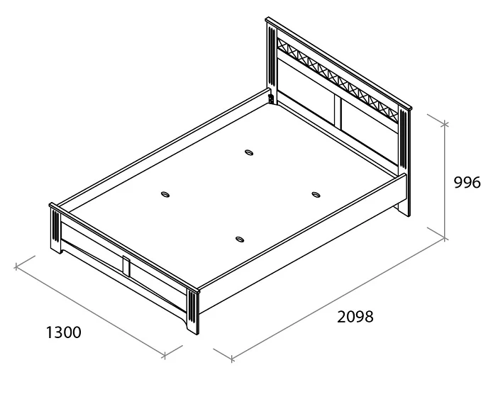 Кровать Бьянка 120 см - Изображение №3