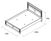 Кровать Бьянка 120 см - Изображение №1