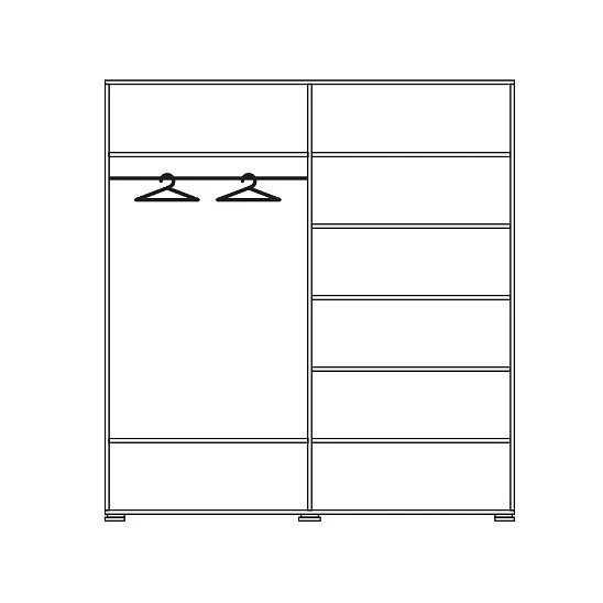 Шафа для одягу, 4-х дверна Avangard - Зображення №4