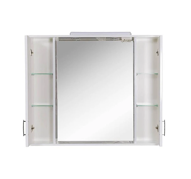 Зеркало Ассоль 100 см с пеналами и подсветкой - Изображение №3