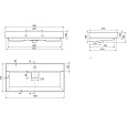 Умивальник Sharp 100 см - Зображення №5