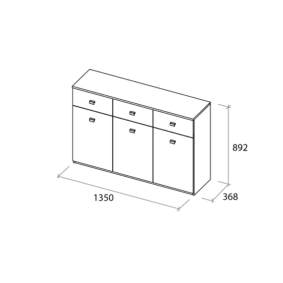 Комод TESSA (1-3) - Зображення №3