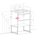 Тумба Лофт Нео севилья 65 см с умывальником Arte UNI - Изображение №18