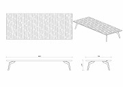 Стол журнальный Рона 120x60x27,5 (шпон орех) - Изображение №1