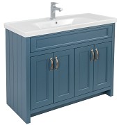 Тумба WATERFORD (STIFFKEY-BLUE-MATT) з умивальником 100 см підлогова - Зображення №1