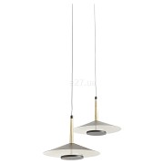 ORION підвісний світильник LED BLACK/ANT.BRASS 2L 8W 3000K - Изображение №1