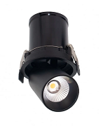 GARDA LED точкове світло вмонтоване (SWIVEL) BLACK 12W 3000K - Зображення №1