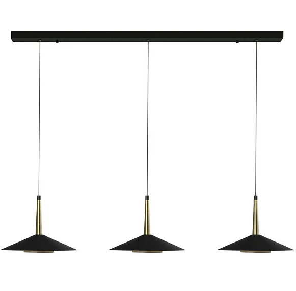 ORION лінійне світло LED BLACK/ANT.BRASS 3L 24W - Зображення №2