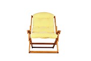 CHALET CHAIR SOFT Крісло шезлонг 750х940х810 ясен, матрац синтепон, колір коричневий Woodsun - Зображення №1