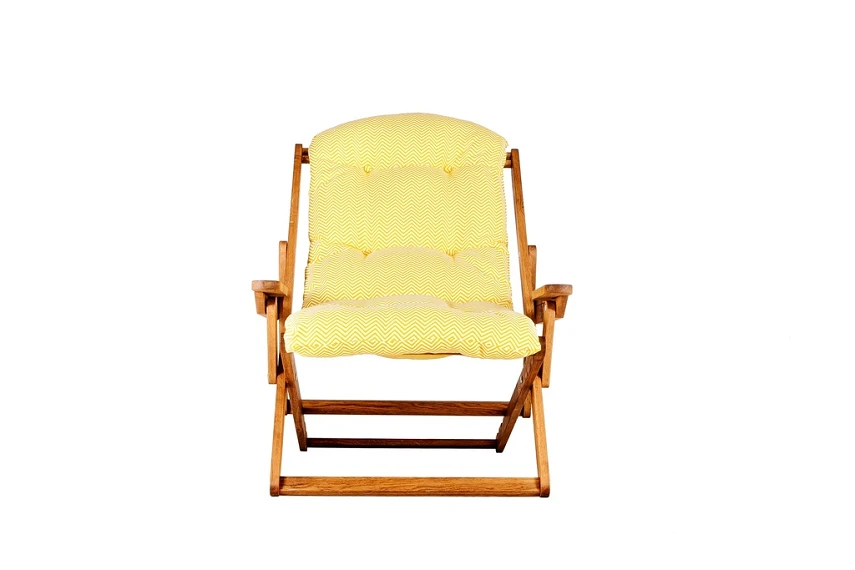 CHALET CHAIR SOFT Крісло шезлонг 750х940х810 ясен, матрац синтепон, колір коричневий Woodsun - Зображення №2