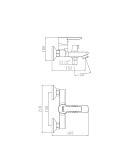 Комплект змішувачів AQVARODOS Aqua (90771+90773+GL-R01+J06+Aqua шланг 150) - Зображення №12