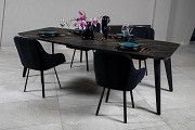 Стіл DETROIT 240х100х76 Laminam Naturali Noir Desir (3mm) - Зображення №1