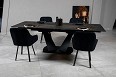 Стол Луара 140(200)*80*76 Laminam Naturali Noir Desir (3mm) - Изображение №12