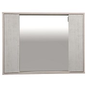 Зеркало Шельф (нордленд) 100 см со шкафом направо и налево - Изображение №1