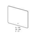 Дзеркало Moon 80x70 см UNI sensor з підсвіткою - Зображення №14