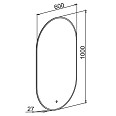 Дзеркало Solar 60x100 см UNI sensor з підсвіткою овальне - Зображення №14