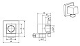 Шланговое подключение для систем скрытого монтажа квадратное  Imperial AP-SB007CP - Изображение №5