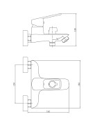 Cмеситель для ванны Boston 91361 - Изображение №1