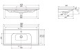 Тумба Омега Підлогова 100 см з умивальником Frame - Зображення №19
