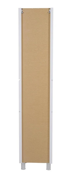 Пенал Венеция напольный 40 см Белый c корзиной для белья (правый) - Изображение №5