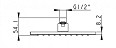 Верхній душ Rodos 009CP 200x200mm, квадратний - Зображення №13