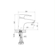 Смеситель для раковины  Lal 9FA123W99N10 - Изображение №1