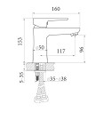 Смеситель для раковины City 9FA111W99N10 - Изображение №5