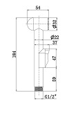 Душовий гарнітур AQUARODOS AVALON S набір для біде 2 (BJ-025 + AF-L3B037CP + AP-SB038CP)* - Зображення №11