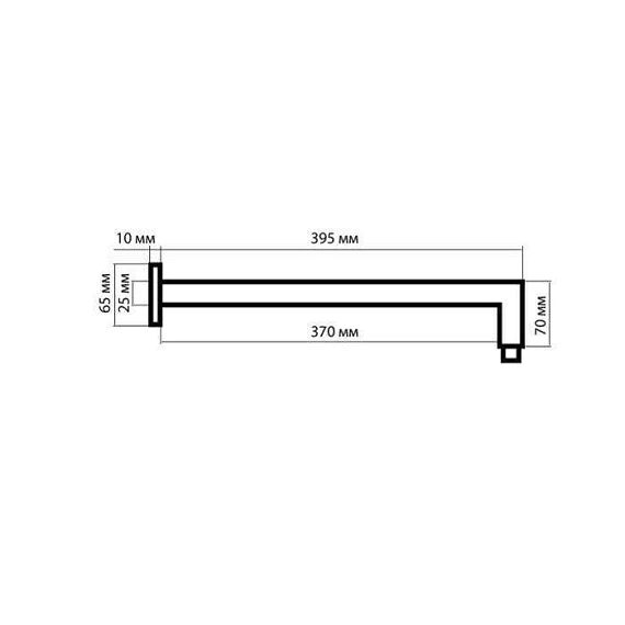 Душовий гарнітур AQVARODOS AVALON Showerset 2/250*250 (L3B038CP+SB007CP+J06+AQUA шланг(1.5)+011CP+001CP+GLR02 лійка) - Зображення №8