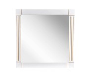 Дзеркало Роял білий колір 100 см патина золото - Зображення №1