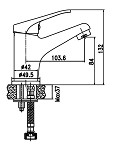 Змішувач для раковини Decor 80223 - Зображення №5