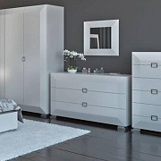 Комод Карат White Gloss 130 см - Зображення №1