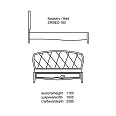 Кровать Сан Ремо 1600 Белый Глянец - Изображение №9