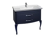 Тумба Royal NEW (010/STIFFKEY-BLUE-MATT) с умывальником Kapadokya 100 см - Изображение №1