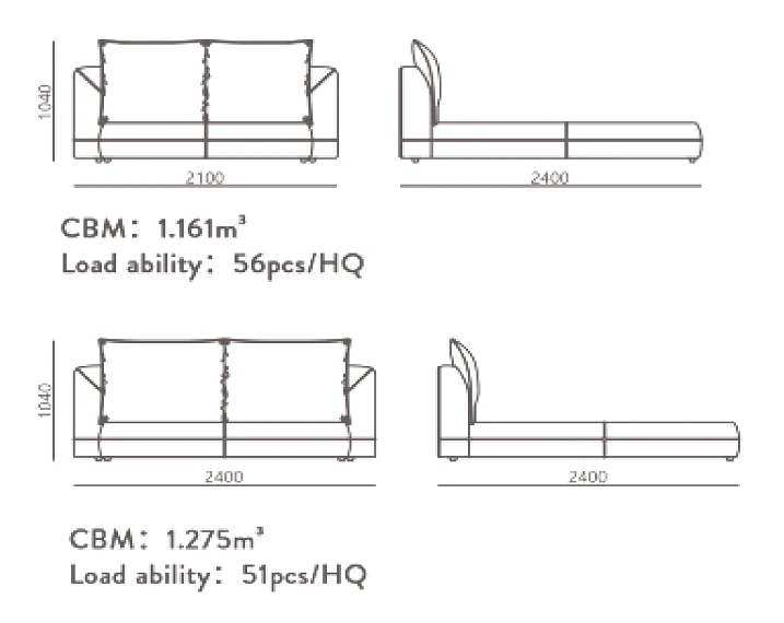 Кровать B-0055A King 240х240х104 Серый Stella - Изображение №8